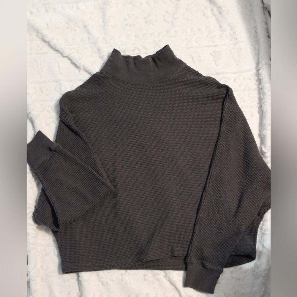 Abercrombie & Fitch Charcoal Cowl Neck Sweater
